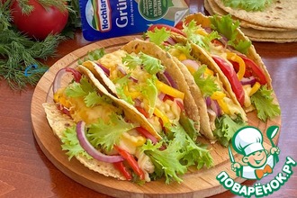 Салат из баклажанов с яичными блинчиками