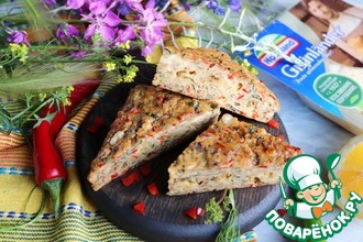 Салат с фасолью, яблоком и огурцами