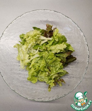 Салат с сырниками