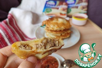 Салат с сырниками