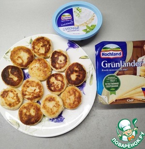 Салат с сырниками