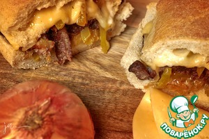 Сэндвич по мотивам Чизстейка Сэндвич по мотивам Чизстейка