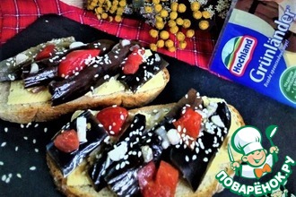 Сэндвич с баклажаном и сыром