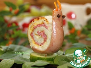 Сэндвичи с яйцом и сосиской "Улитки" Сэндвичи с яйцом и сосиской "Улитки"