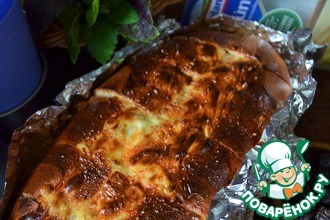 Шашлычки из крокетов с сыром и овощами