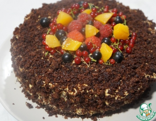 Шоколадный торт на кефире