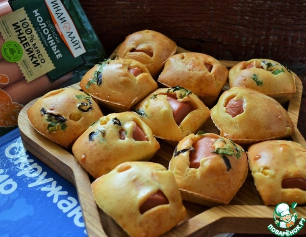 Сосиски в кексе