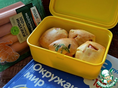 Сосиски в кексе