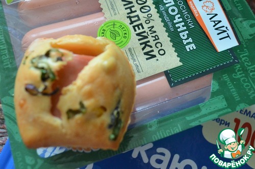 Сосиски в кексе