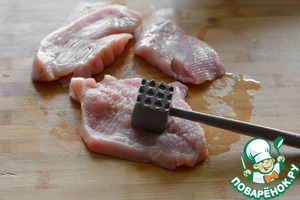 Стейк индейки с сырно-перечным топингом