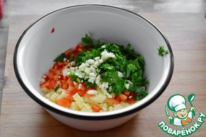 Стейк индейки с сырно-перечным топингом