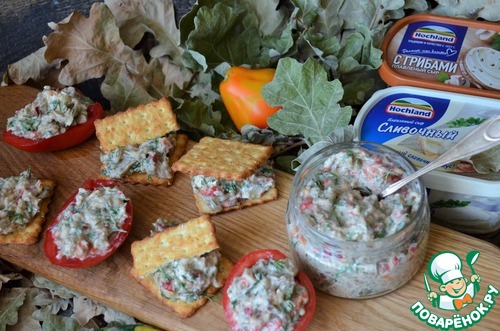 Сырная паста с овощами-гриль Сырная паста с овощами-гриль