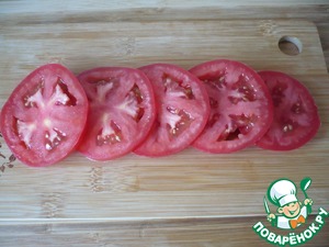 Сырная закуска с помидорами и яйцами