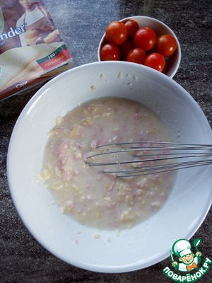 Сырные маффины с ветчиной и черри Сырные маффины с ветчиной и черри