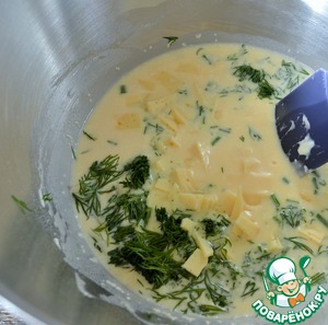 Сырный пирог из лаваша с жареным луком