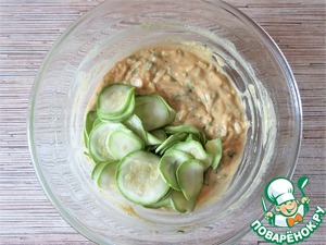 Творожные маффины с кабачковыми розами