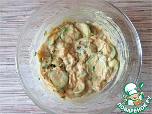 Творожные маффины с кабачковыми розами