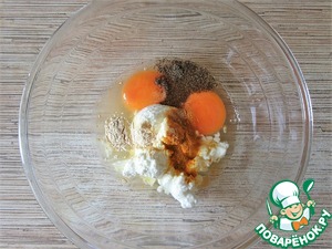 Творожные маффины с кабачковыми розами