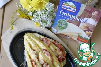 Творожные маффины с кабачковыми розами