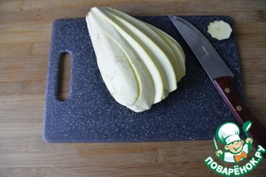 Веер из кабачков в духовке