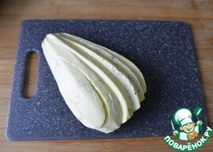 Веер из кабачков в духовке