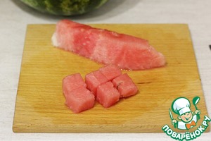 Закуска из арбуза с сыром