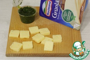 Закуска из арбуза с сыром