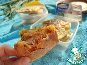 Закусочные лепешки-треугольники