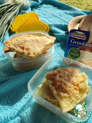 Закусочные лепешки-треугольники