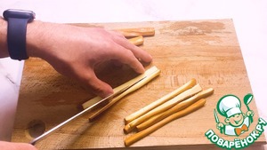 Запеченные роллы с крабовыми палочками