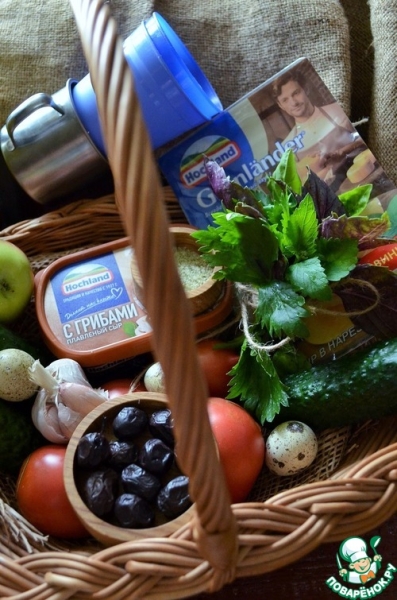 Запечённый фаршированный батон с сыром