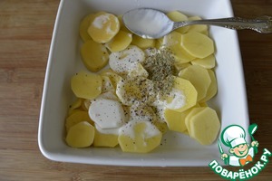 Запеканка из картофеля, фарша и сыра