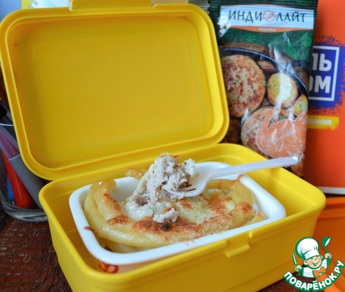 Запеканка макаронная с котлетами