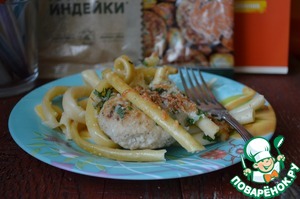 Запеканка макаронная с котлетами