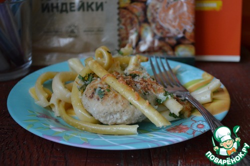 Запеканка макаронная с котлетами