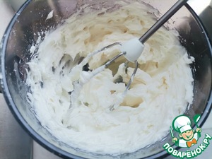 Жареные, карамелизированные персики с творожным кремом