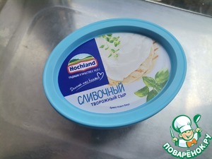 Жареные, карамелизированные персики с творожным кремом