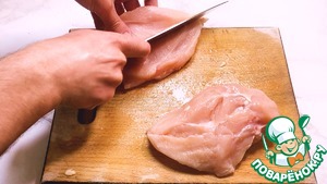 Жульен с курицей и шампиньонами