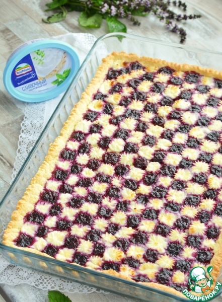 Пирог со сливочным сыром и джемом Пирог со сливочным сыром и джемом