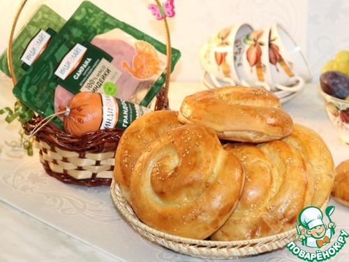 Дрожжевые лепешки на йогурте с начинкой Дрожжевые лепешки на йогурте с начинкой