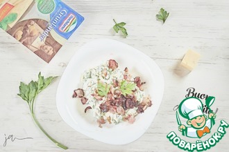 Слойки с брокколи и креветками