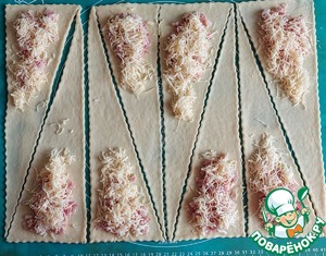 Круассаны с ветчиной и сыром Круассаны с ветчиной и сыром