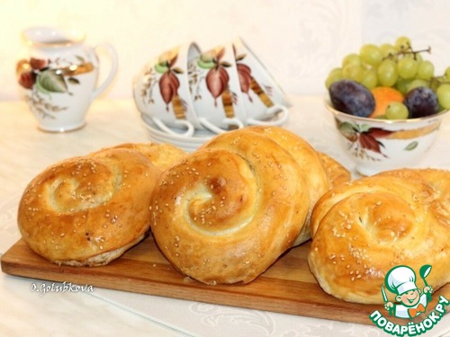 Дрожжевые лепешки на йогурте с начинкой Дрожжевые лепешки на йогурте с начинкой