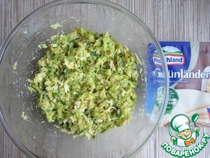 Кабачковая пицца "Два сыра" с курицей