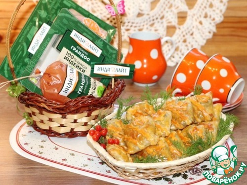 Закусочные слойки с колбасной начинкой Закусочные слойки с колбасной начинкой