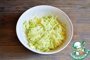 Кабачковые оладьи с колбасой и сыром Кабачковые оладьи с колбасой и сыром