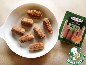 Пирожки с сосиской на творожном тесте Пирожки с сосиской на творожном тесте