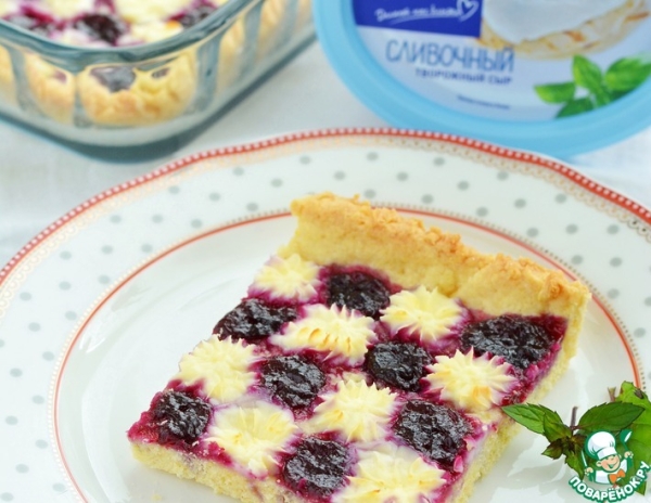 Пирог со сливочным сыром и джемом Пирог со сливочным сыром и джемом
