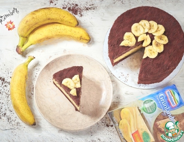 Бананово-шоколадно-сырный торт Бананово-шоколадно-сырный торт