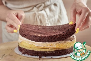 Бананово-шоколадно-сырный торт Бананово-шоколадно-сырный торт